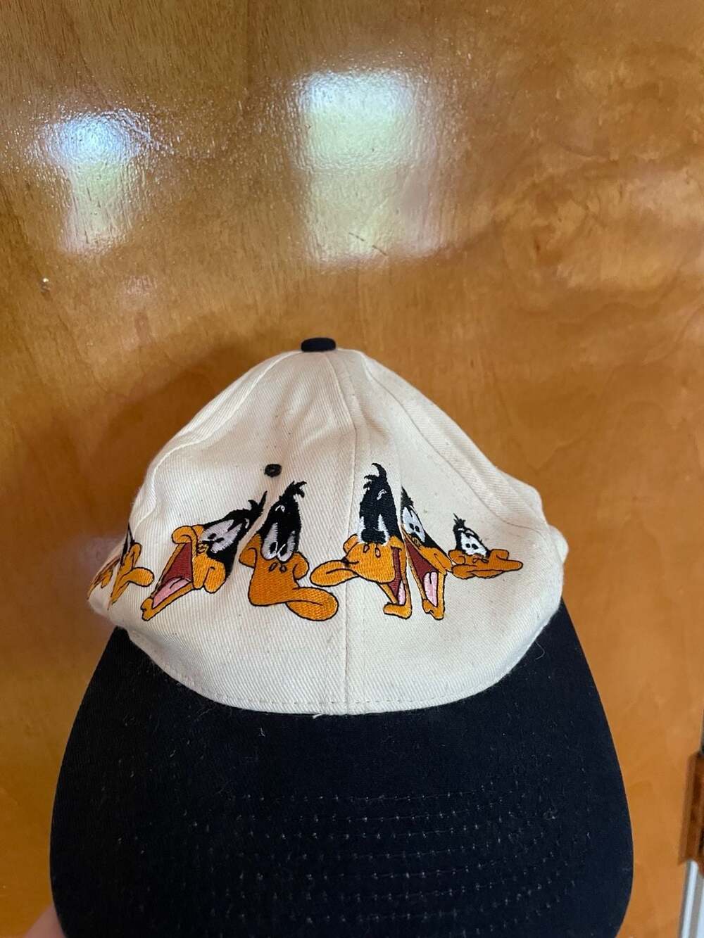 Vintage 1994 Looney Tunes Daffy Duck Prime Time Embroidered Baseball Cap